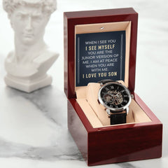 I See Myself In You Son- Mens Openwork Watch
