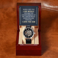 I See Myself In You Son- Mens Openwork Watch