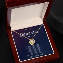 I'm Always With You, Daughter - Love Knot Necklace